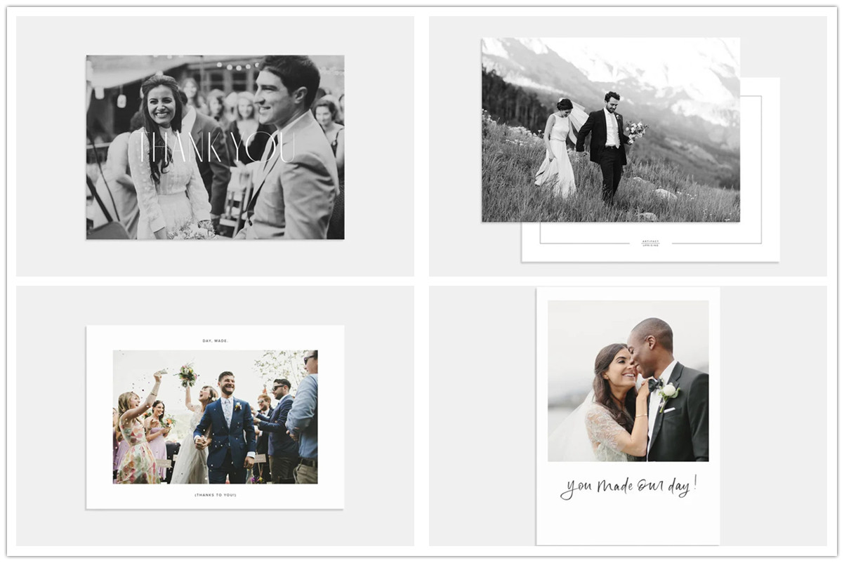 7 Strong Choices In Wedding Thank You Cards